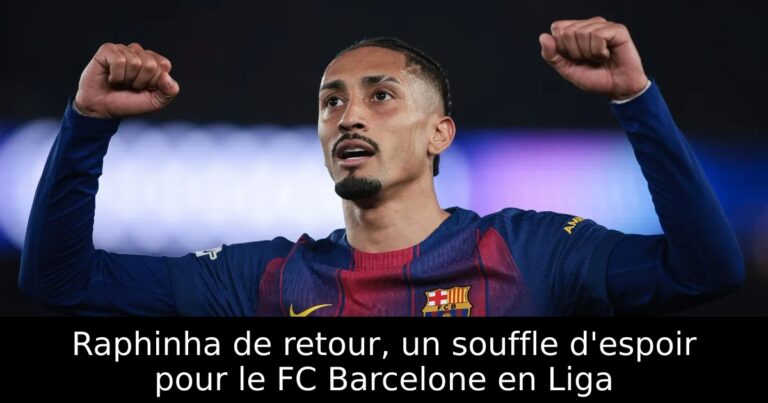 Raphinha de retour, un souffle d'espoir pour le FC Barcelone en Liga