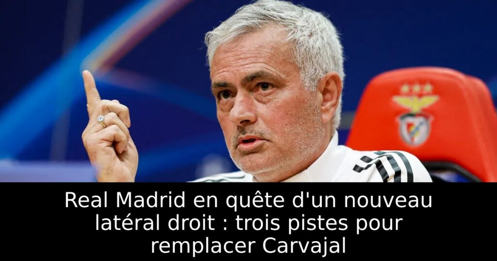 Real Madrid en quête d&rsquo;un nouveau latéral droit : trois pistes pour remplacer Carvajal