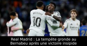 Real Madrid : La tempête gronde au Bernabeu après une victoire insipide