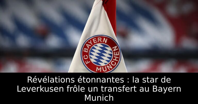 Révélations étonnantes : la star de Leverkusen frôle un transfert au Bayern Munich