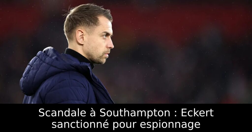 Scandale à Southampton : Eckert sanctionné pour espionnage