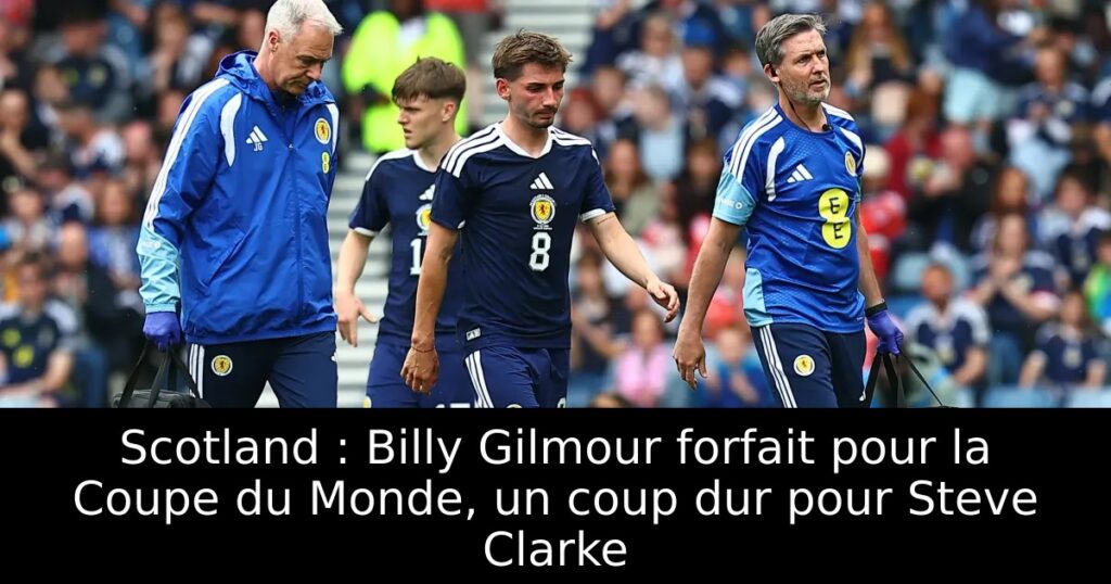 Scotland : Billy Gilmour forfait pour la Coupe du Monde, un coup dur pour Steve Clarke