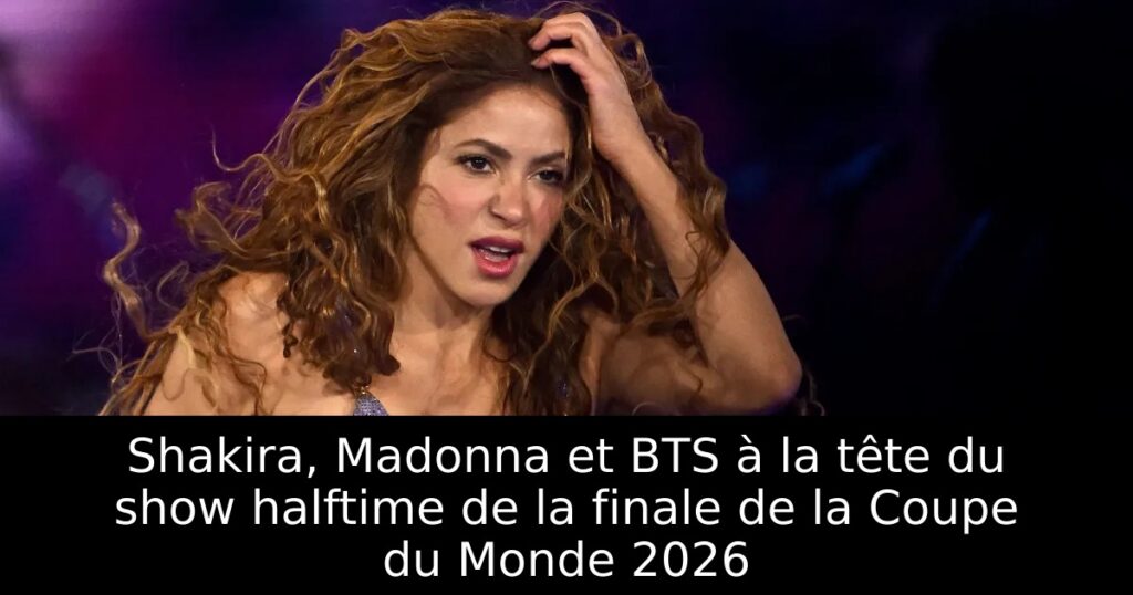 Shakira, Madonna et BTS à la tête du show halftime de la finale de la Coupe du Monde 2026