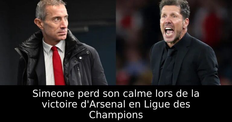 Simeone perd son calme lors de la victoire d'Arsenal en Ligue des Champions
