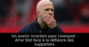 Un avenir incertain pour Liverpool : Arne Slot face à la défiance des supporters