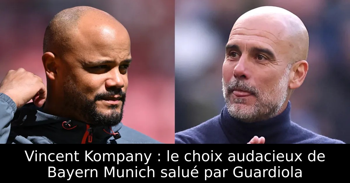 Vincent Kompany: L'entraîneur du Bayern Munich au cœur de la tempête arbitrale — image 1