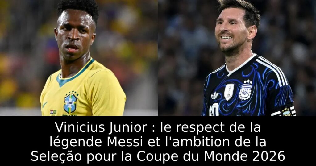 Vinicius Junior : le respect de la légende Messi et l&rsquo;ambition de la Seleção pour la Coupe du Monde 2026