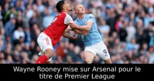 Wayne Rooney mise sur Arsenal pour le titre de Premier League