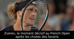 Zverev, le moment décisif au French Open après les chutes des favoris