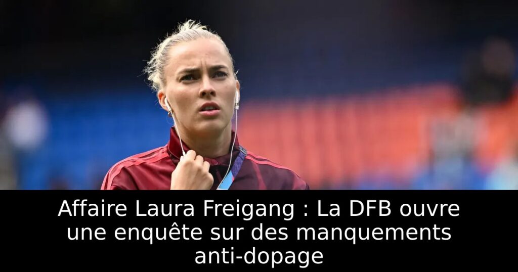 Affaire Laura Freigang : La DFB ouvre une enquête sur des manquements anti-dopage