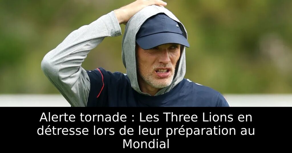 Alerte tornade : Les Three Lions en détresse lors de leur préparation au Mondial
