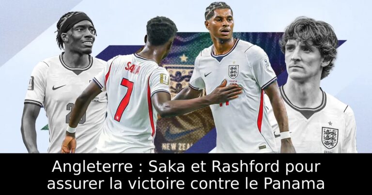 Angleterre : Saka et Rashford pour assurer la victoire contre le Panama