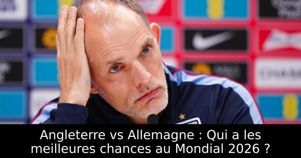 Angleterre vs Allemagne : Qui a les meilleures chances au Mondial 2026 ?