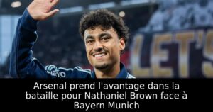 Arsenal prend l&rsquo;avantage dans la bataille pour Nathaniel Brown face à Bayern Munich