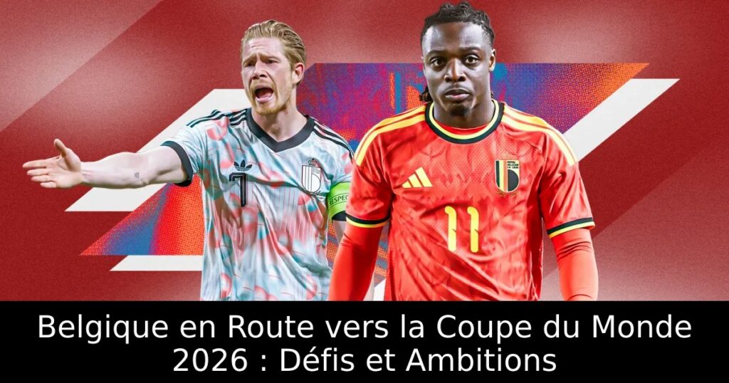 Belgique en Route vers la Coupe du Monde 2026 : Défis et Ambitions