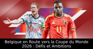 Belgique en Route vers la Coupe du Monde 2026 : Défis et Ambitions