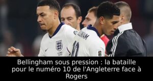 Bellingham sous pression : la bataille pour le numéro 10 de l&rsquo;Angleterre face à Rogers