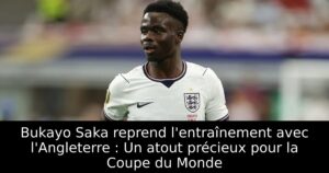 Bukayo Saka reprend l&rsquo;entraînement avec l&rsquo;Angleterre : Un atout précieux pour la Coupe du Monde