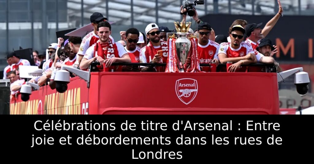 Célébrations de titre d&rsquo;Arsenal : Entre joie et débordements dans les rues de Londres