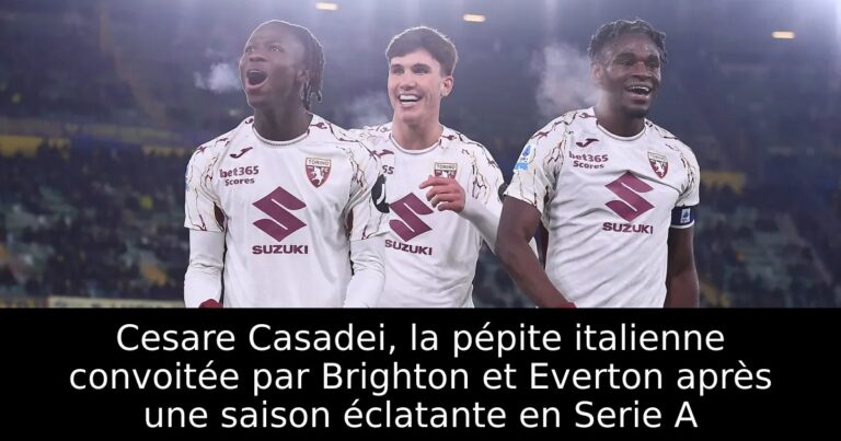 Cesare Casadei, la pépite italienne convoitée par Brighton et Everton après une saison éclatante en Serie A