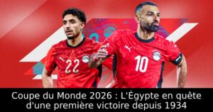 Coupe du Monde 2026 : L&rsquo;Égypte en quête d&rsquo;une première victoire depuis 1934