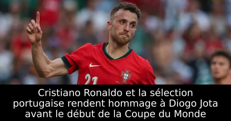 Cristiano Ronaldo et la sélection portugaise rendent hommage à Diogo Jota avant le début de la Coupe du Monde