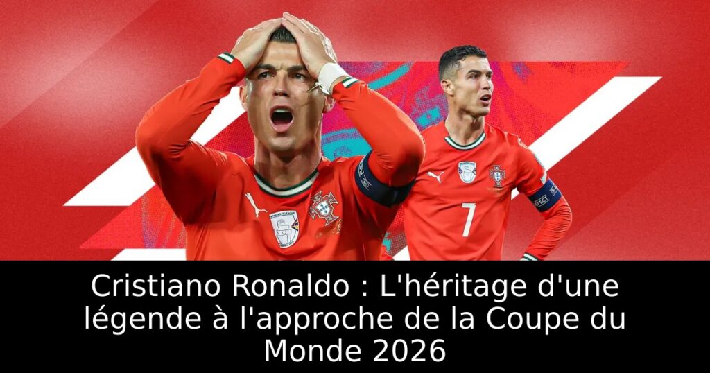 Cristiano Ronaldo : L&rsquo;héritage d&rsquo;une légende à l&rsquo;approche de la Coupe du Monde 2026