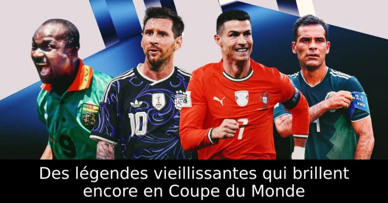 Des légendes vieillissantes qui brillent encore en Coupe du Monde