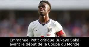 Emmanuel Petit critique Bukayo Saka avant le début de la Coupe du Monde