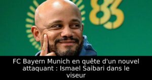 FC Bayern Munich en quête d&rsquo;un nouvel attaquant : Ismael Saibari dans le viseur