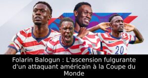 Folarin Balogun : L&rsquo;ascension fulgurante d&rsquo;un attaquant américain à la Coupe du Monde