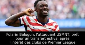 Folarin Balogun, l&rsquo;attaquant USMNT, prêt pour un transfert estival après l&rsquo;intérêt des clubs de Premier League