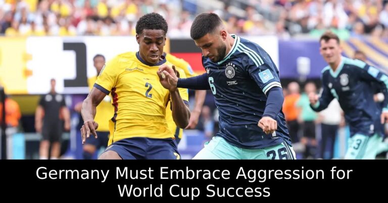 Germany Must Embrace Aggression for World Cup Success