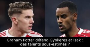 Graham Potter défend Gyokeres et Isak : des talents sous-estimés ?