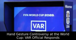 Hand Gesture Controversy at the World Cup: VAR Official Responds