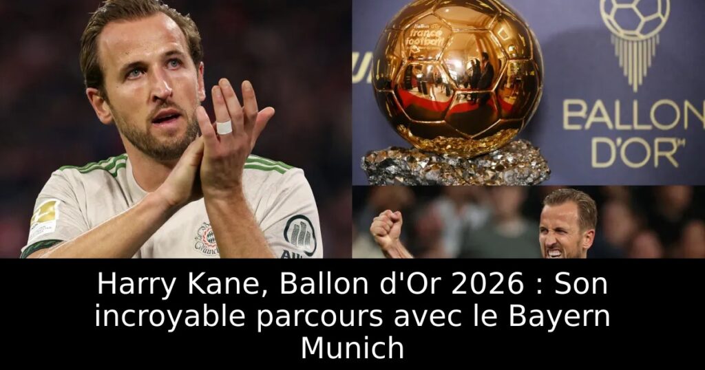 Harry Kane, Ballon d&rsquo;Or 2026 : Son incroyable parcours avec le Bayern Munich