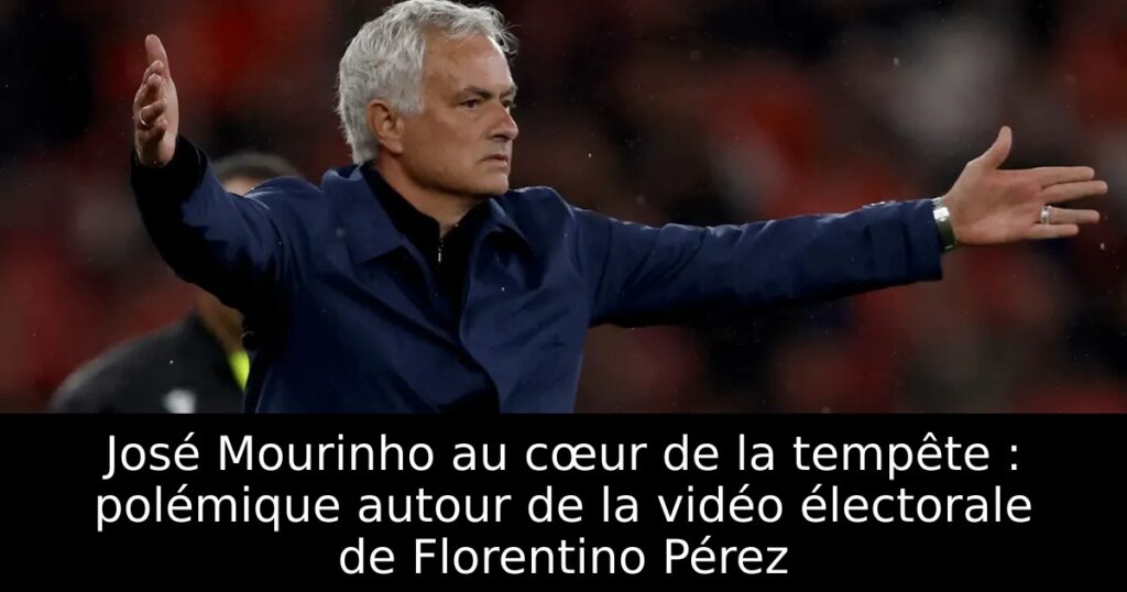 José Mourinho au cœur de la tempête : polémique autour de la vidéo électorale de Florentino Pérez
