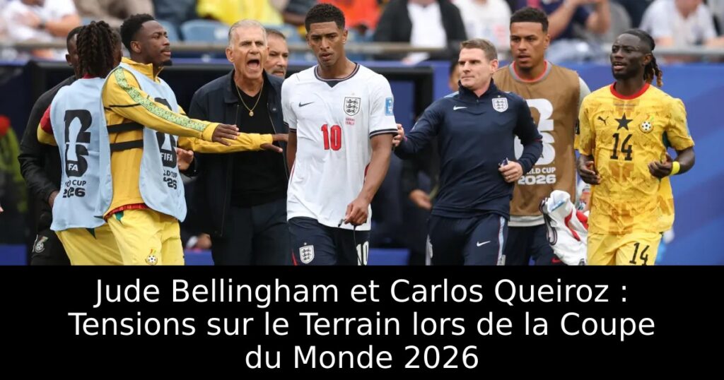 Jude Bellingham et Carlos Queiroz : Tensions sur le Terrain lors de la Coupe du Monde 2026