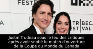 Justin Trudeau sous le feu des critiques après avoir snobé le match d&rsquo;ouverture de la Coupe du Monde du Canada