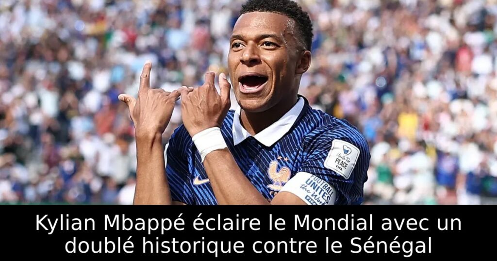 Kylian Mbappé éclaire le Mondial avec un doublé historique contre le Sénégal