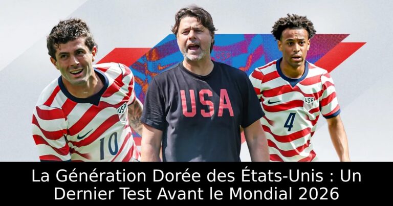 La Génération Dorée des États-Unis : Un Dernier Test Avant le Mondial 2026