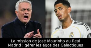 La mission de José Mourinho au Real Madrid : gérer les égos des Galactiques