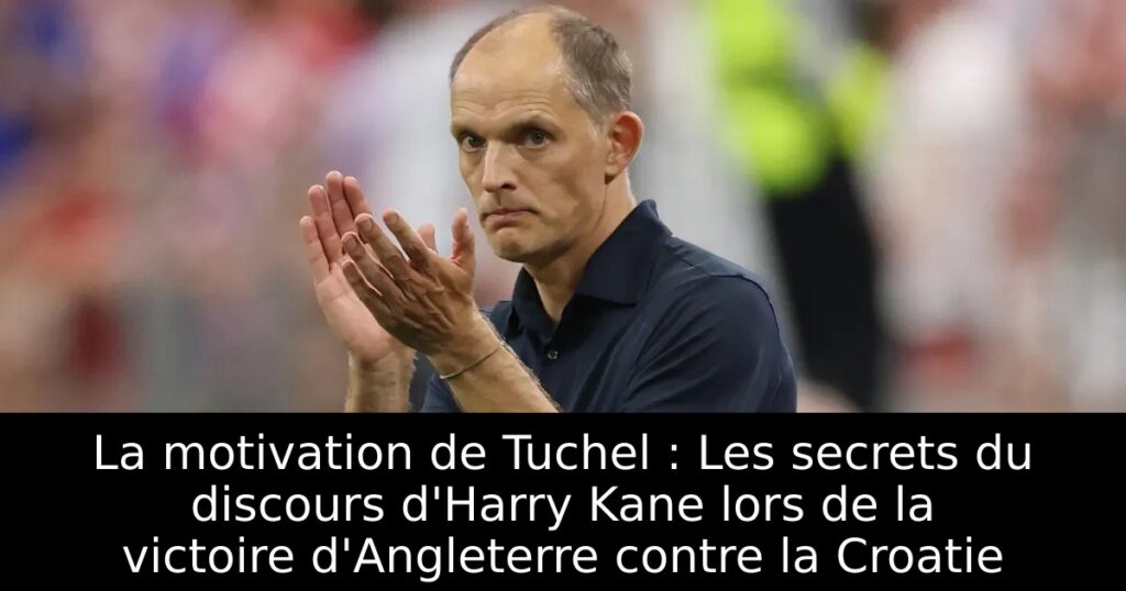 La motivation de Tuchel : Les secrets du discours d&rsquo;Harry Kane lors de la victoire d&rsquo;Angleterre contre la Croatie