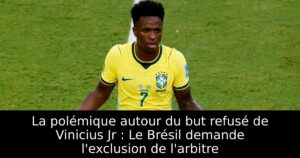 La polémique autour du but refusé de Vinicius Jr : Le Brésil demande l&rsquo;exclusion de l&rsquo;arbitre