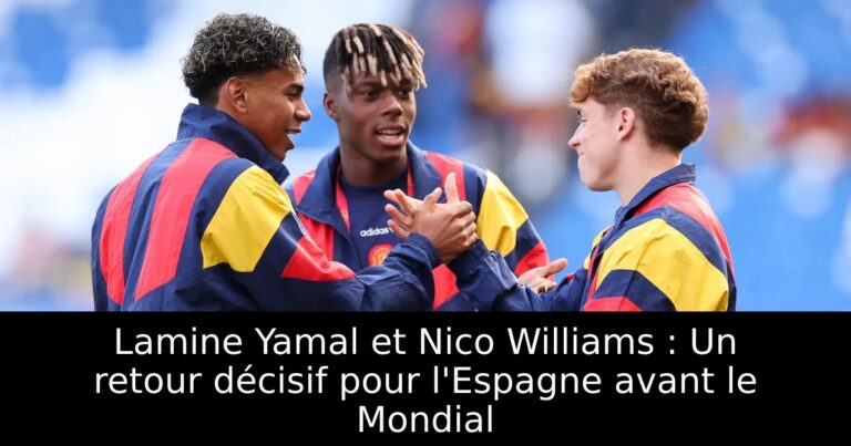 Lamine Yamal et Nico Williams : Un retour décisif pour l'Espagne avant le Mondial