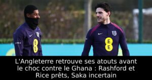 L&rsquo;Angleterre retrouve ses atouts avant le choc contre le Ghana : Rashford et Rice prêts, Saka incertain