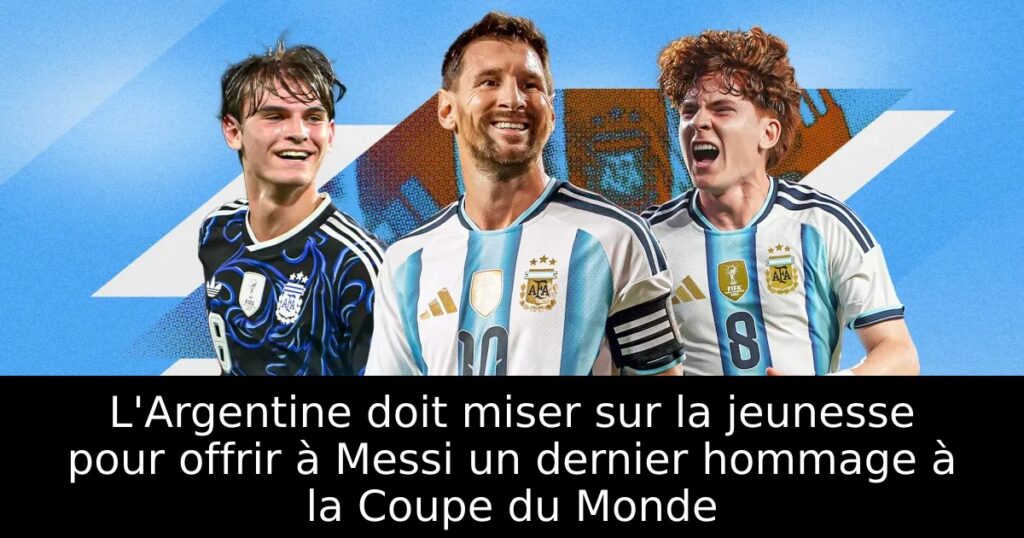 L&rsquo;Argentine doit miser sur la jeunesse pour offrir à Messi un dernier hommage à la Coupe du Monde