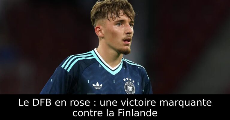 Le DFB en rose : une victoire marquante contre la Finlande