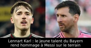 Lennart Karl : le jeune talent du Bayern rend hommage à Messi sur le terrain