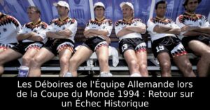 Les Déboires de l&rsquo;Équipe Allemande lors de la Coupe du Monde 1994 : Retour sur un Échec Historique
